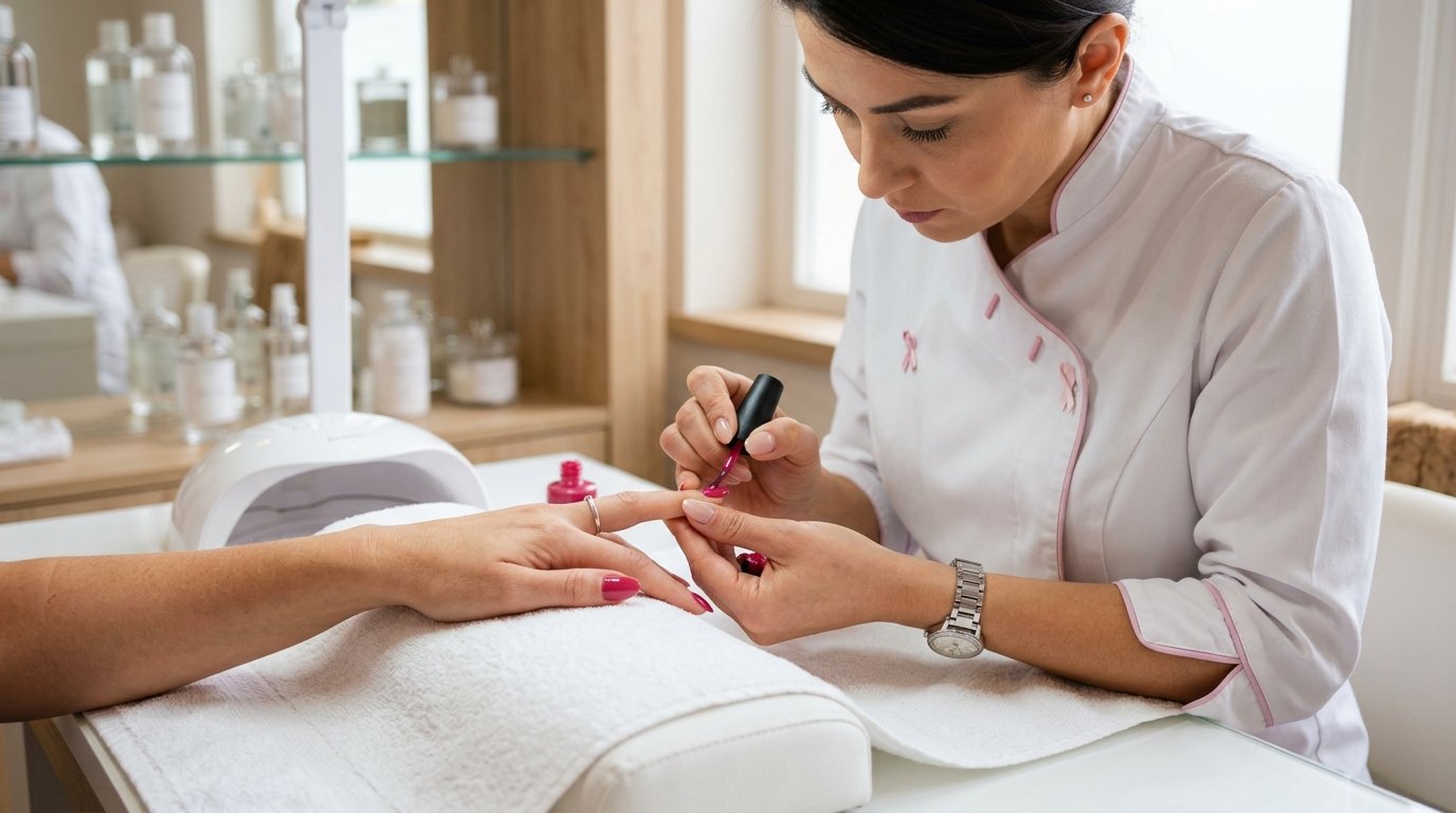 Servicio de manicura profesional en Maison de Beauté